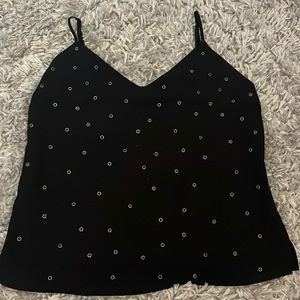 L'Agence lined tank top w grommets